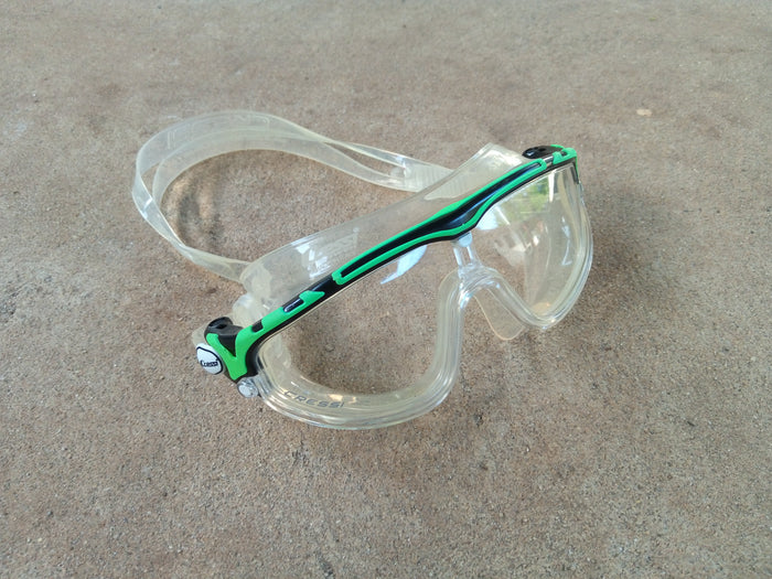 Cressi Skylight swim mask -  clear/black/green