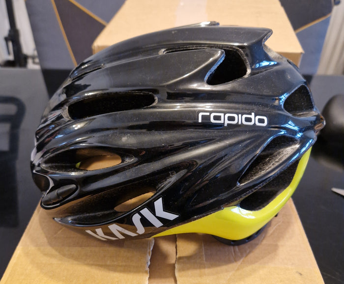 Kask Rapido - Road Helmet - Black / Yellow Flou