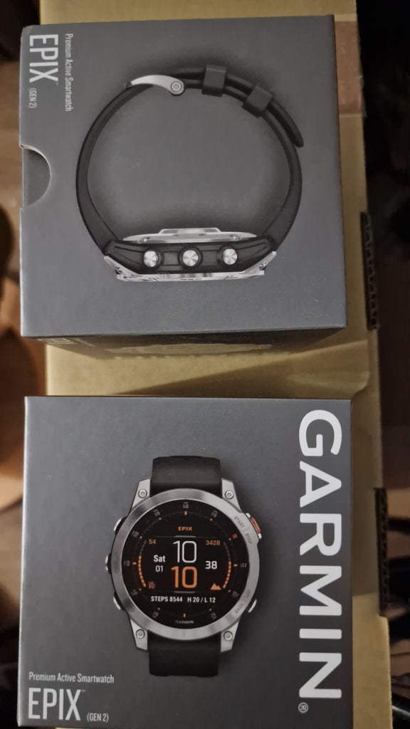 Garmin Epix ( Gen 2 ) black silicone strap smartwatch.