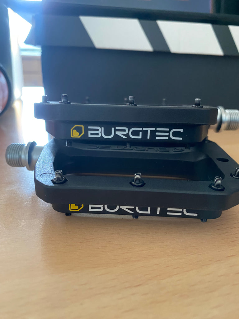 black Burgtec MK4 Composite Flat Pedals