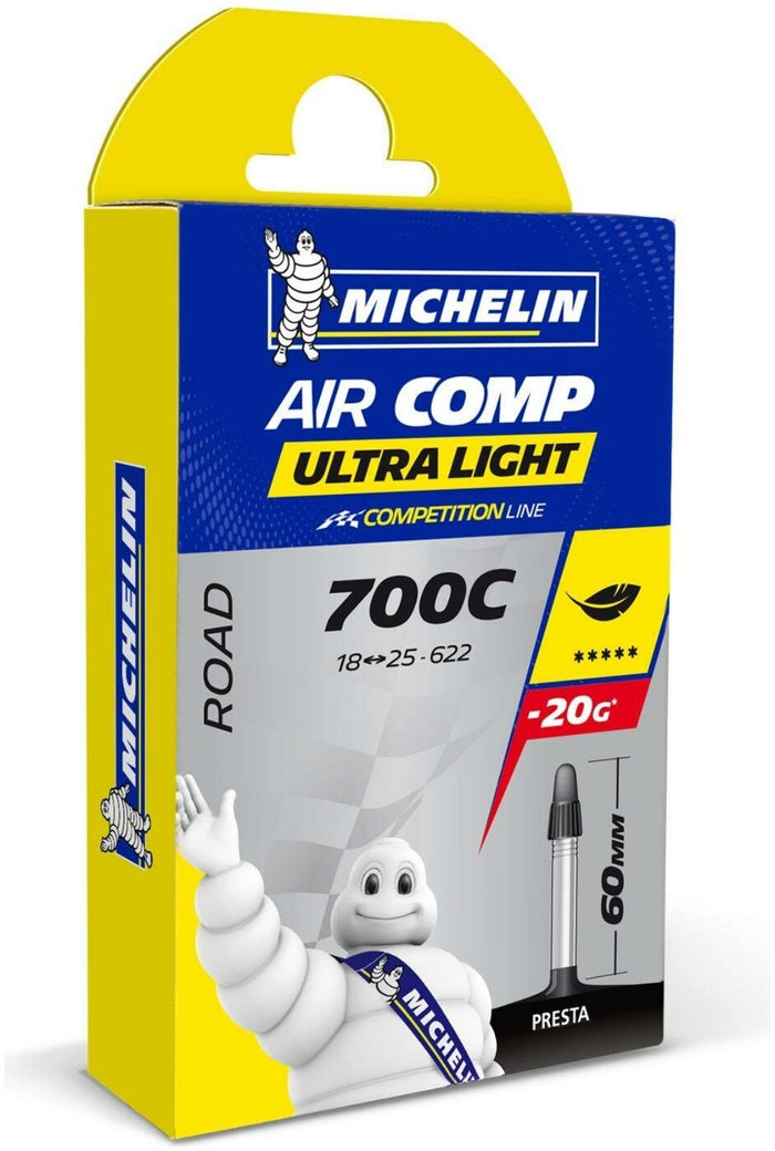 Michelin Aircomp Ultralight 700cx18-25c tube - 60mm, presta