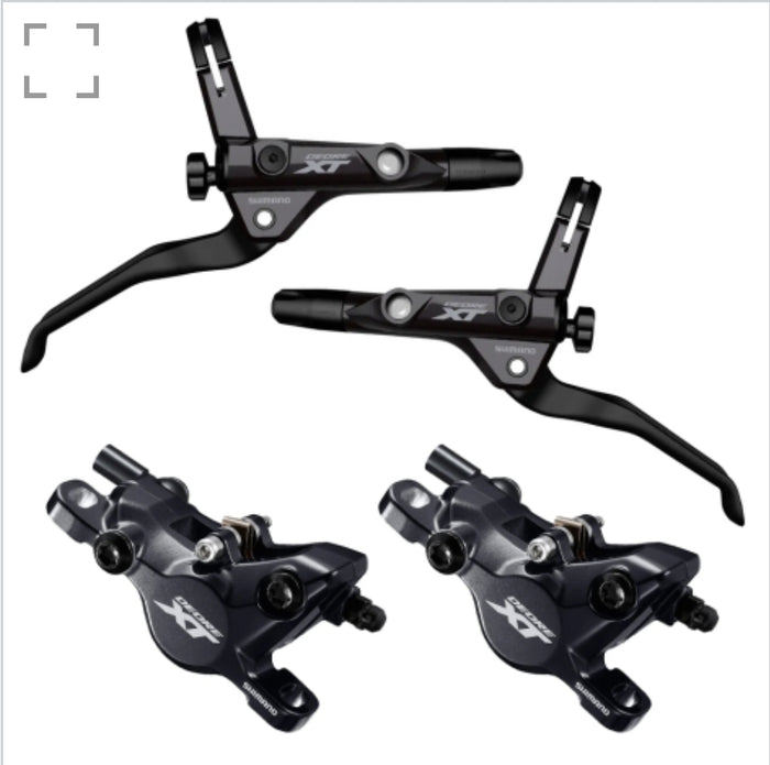 Shimano XT T8100 Trekking Front And Rear Disc Brake Set