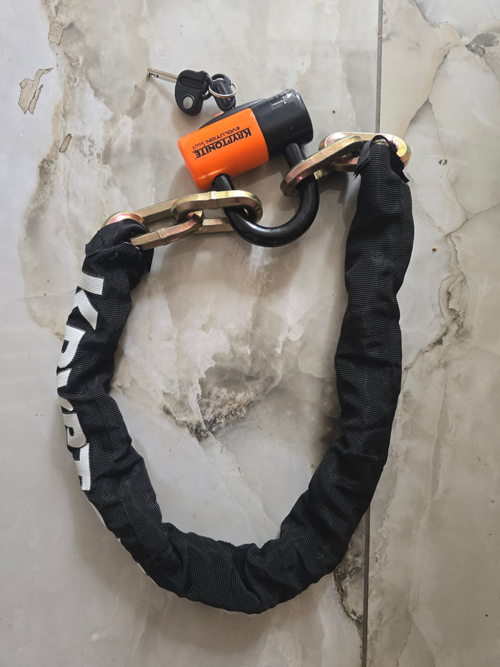 Kryptonite Evolution Series 4 integrated chain bike lock