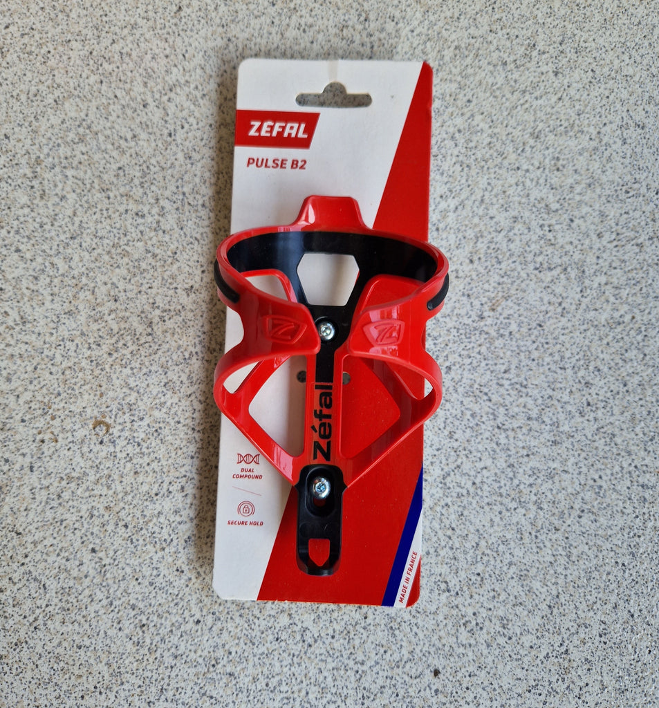 Zefal Pulse B2 Water Bottle Cage, Red/Black