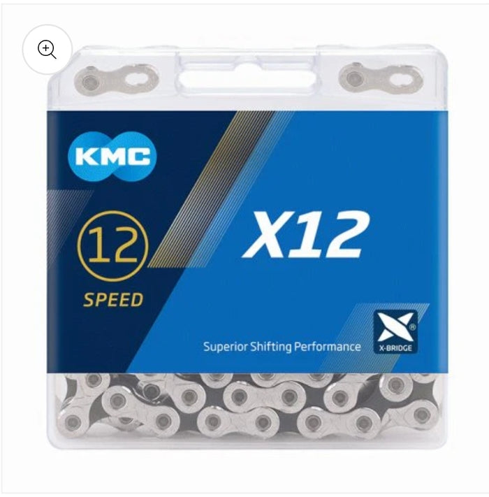 KMC 12s chain silver/black