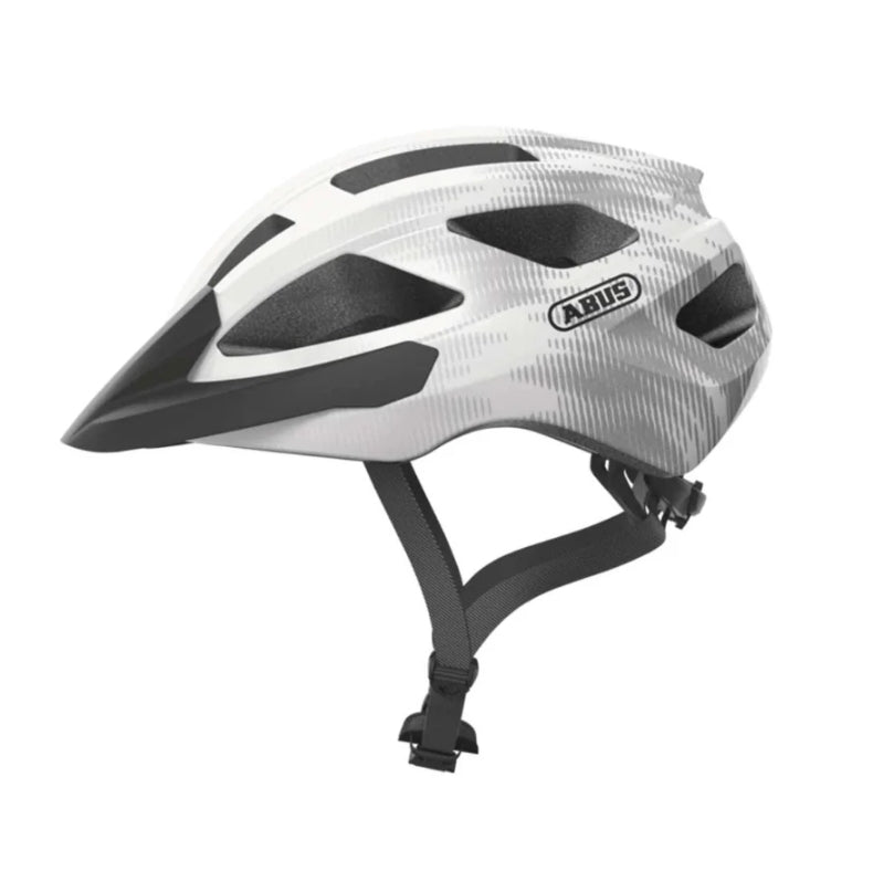Abus Macator Road Helmet - L(58-62), White Silver