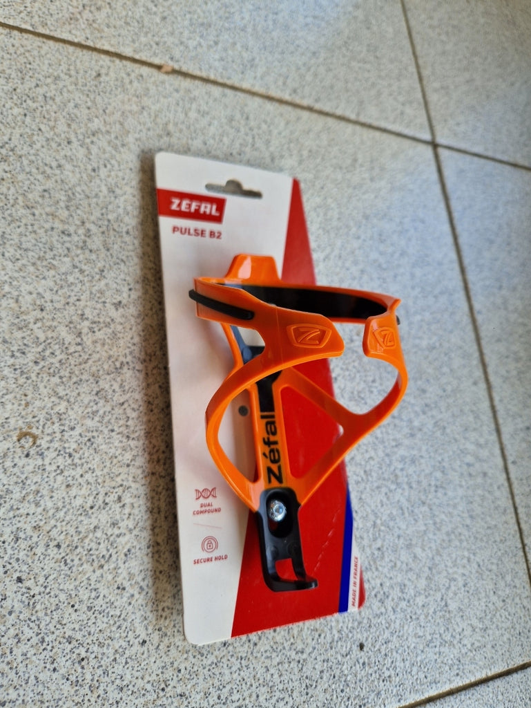 Zefal Pulse B2 Water Bottle Cage, Orange/Black