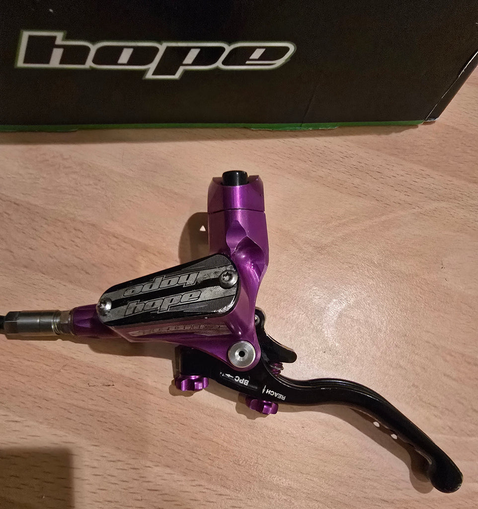Hope Tech 3 E4 Brake Set Front & Rear, purple