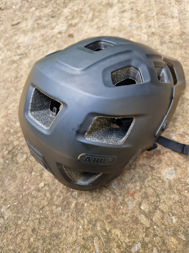 Abus black mtb helmet in size large