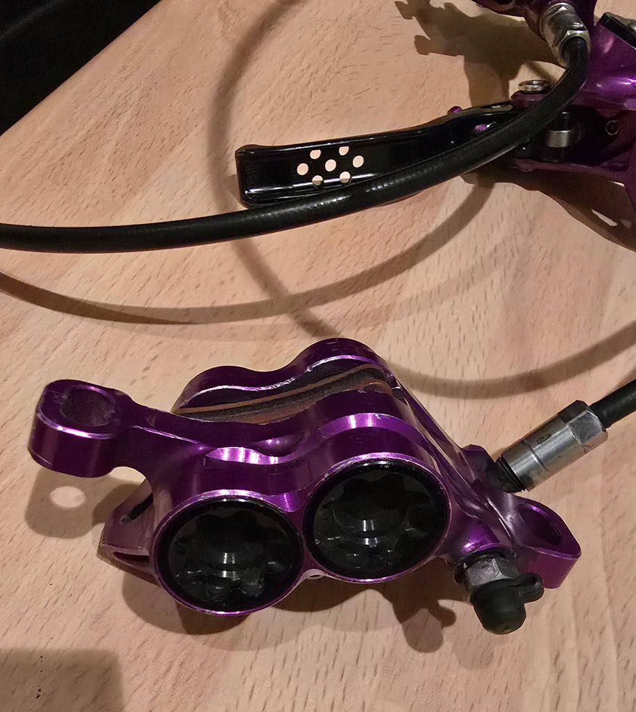 Hope Tech 3 E4 Brake Set Front & Rear, purple