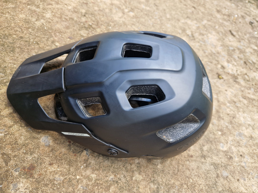 Abus black mtb helmet in large 