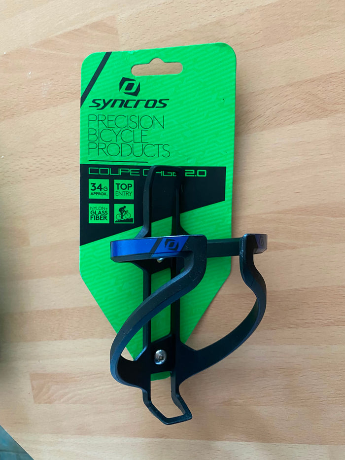 Syncros Coupe Cage 2.0 Bottle Cage - black blue matte