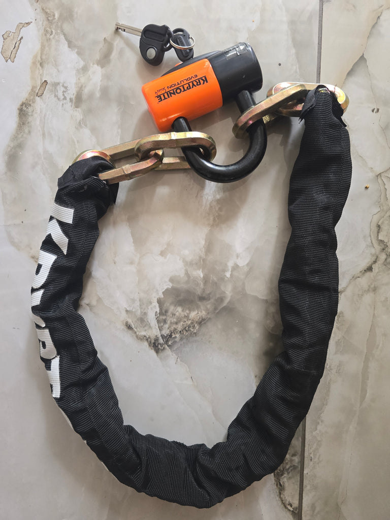Kryptonite Evolution Series 4 integrated chain bike lock