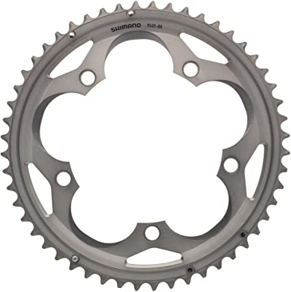 Shimano 105 FC-5700 130mm BCD 5 Arm Outer Chainring - Silver - 52T-B