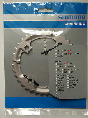 Shimano Deore FC-M532 104mm BCD 4 Arm Middle Chainring - 36T